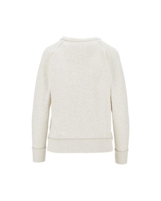 Isabel Marant White 'Millyny' Crewneck Sweatshirt