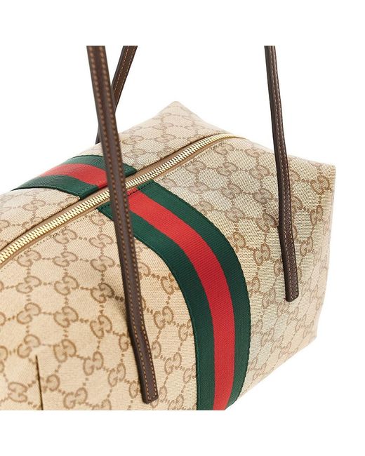 Gucci Natural Medium Melrose' Boston Bag