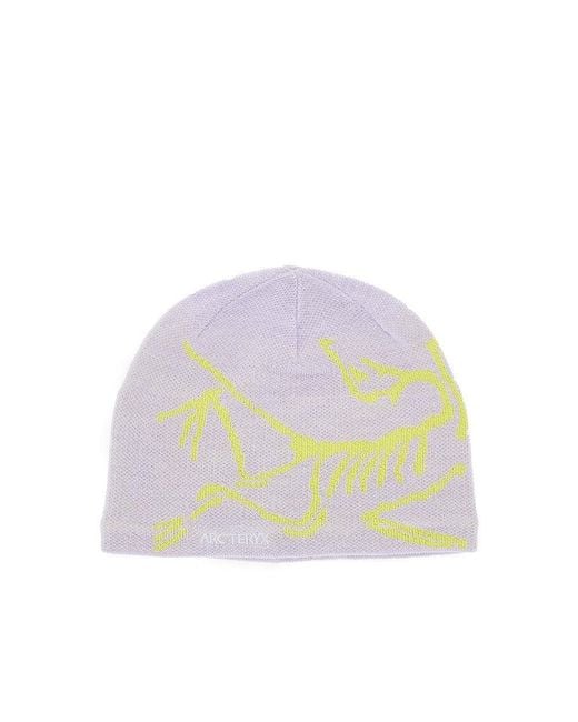 Arc'teryx Purple 'Bird' Wool-Blend Beanie Hat for men