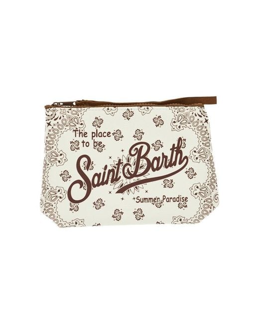 Mc2 Saint Barth White 'Aline' Neoprene Pouch Kids