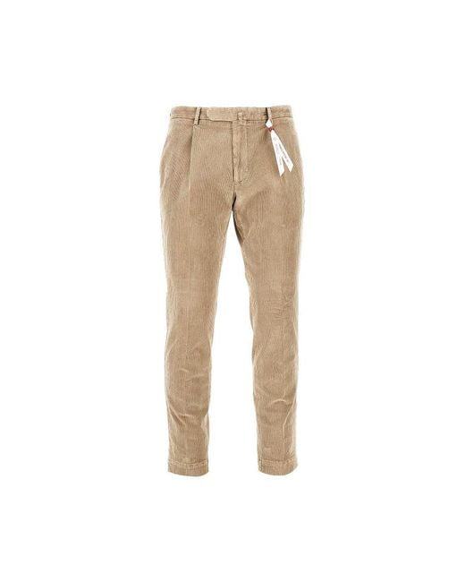 Santaniello Natural Corduroy 'Arechi' Trousers for men