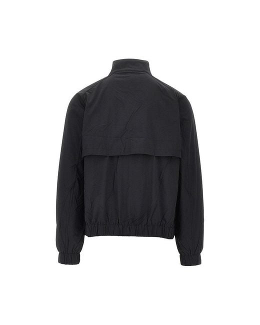 Forét Black 'Stream Track' Nylon Jacket for men