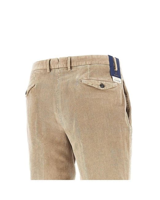 Santaniello Natural Corduroy 'Arechi' Trousers for men
