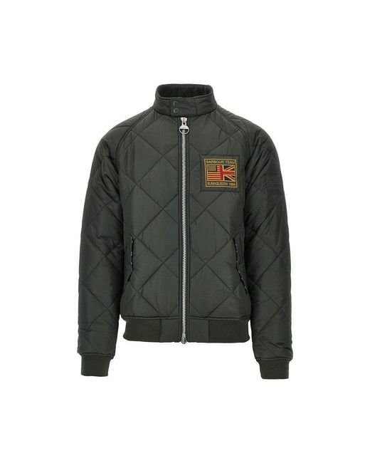 Barbour Green Quilted Nylon 'Merchant' Jacket for men