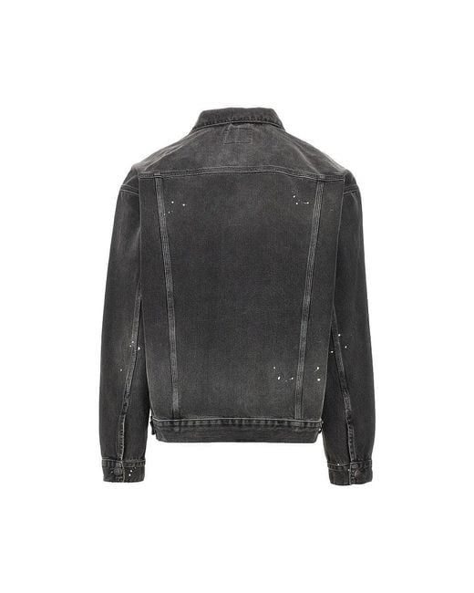 Carhartt Gray 'Helston' Denim Jacket for men