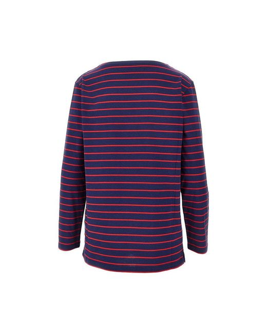 T-Shirt 'Chez A Righe Donna di Valentino in Purple