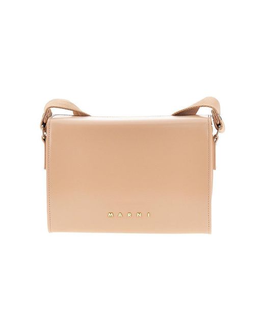Marni Natural Faux Leather Crossbody Bag Kids