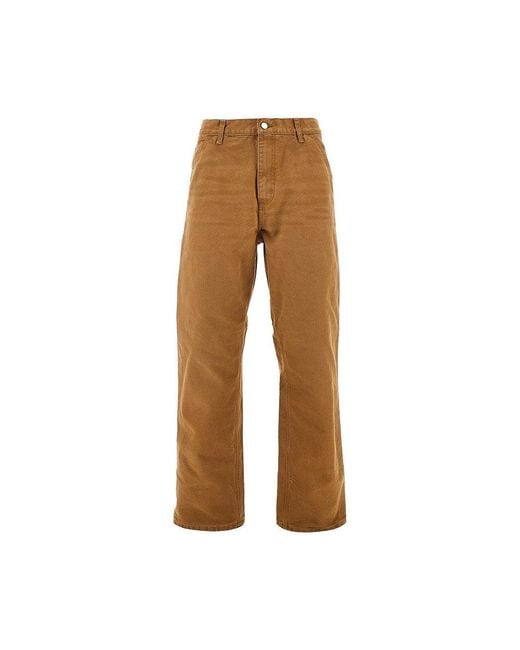 Carhartt Brown Distressed Single Knee Pants for men