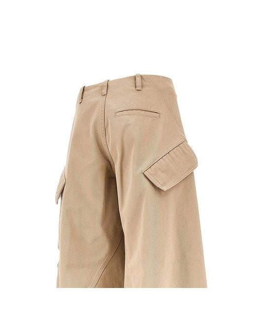 Alaïa Natural Rounded Cargo Pants