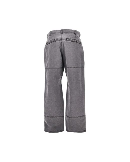 Obey Gray 'Lukens' Denim Pants for men
