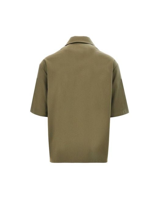 C.9.3 Green Viscose-Blend Boxy Fit Shirt for men