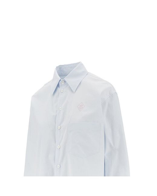 Seafarer Blue 'Kim' Poplin Shirt