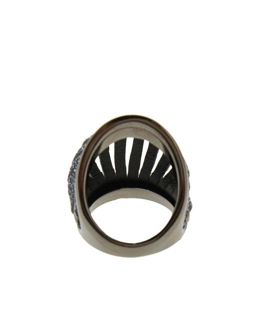 SO-LE STUDIO Gray 'Fiore' Ring