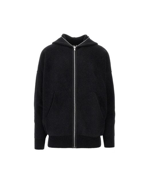 Rick Owens Black 'Gimp' Alpaca-Blend Oversized Cardigan for men