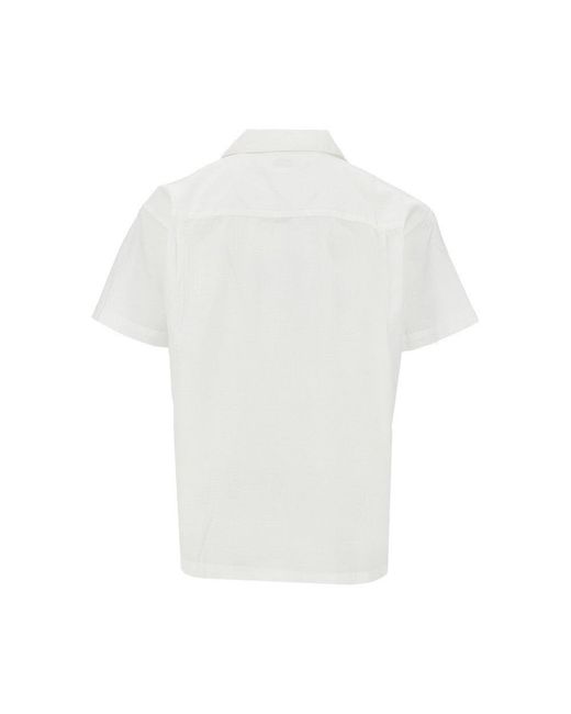 Obey White 'Cliff' Embroidered Shirt for men
