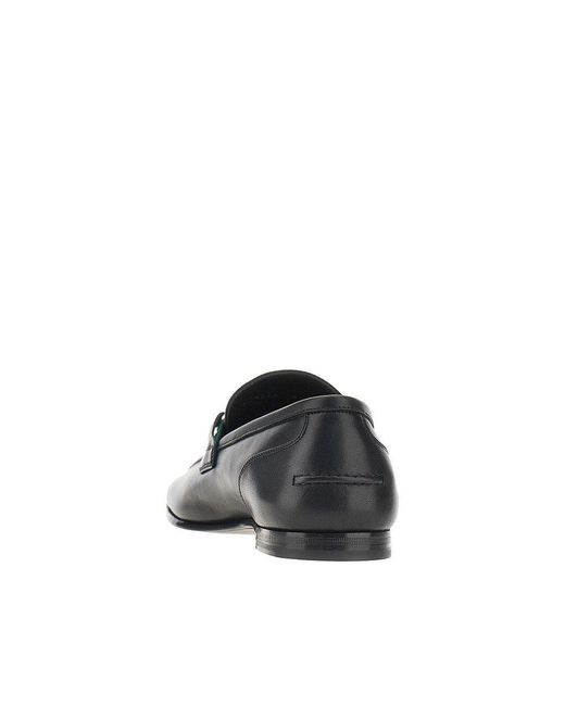 Gucci Blue Leather 'Como' Loafers 7 for men