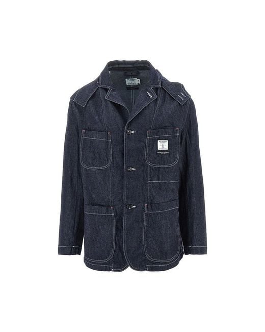 Roy Rogers Blue Rinse Denim Hooded Jacket for men