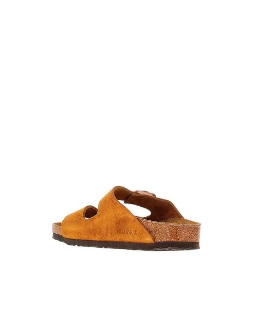 Birkenstock Brown Suede Leather 'Arizona' Slides for men