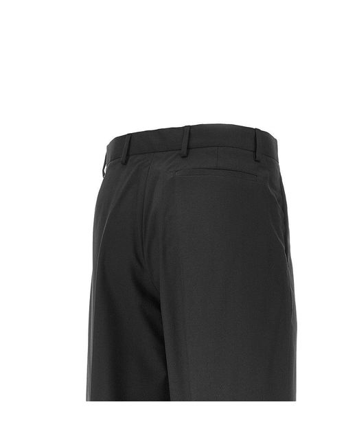 BRERAS Milano Black 'Orazio' Pants With Dart for men