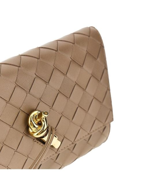 Bottega Veneta Brown Intrecciato Nappa Leather 'Andiamo' Pouch