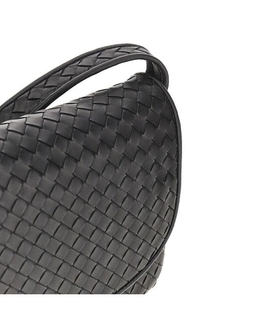 Bottega Veneta Black Nappa Leather Veneto Messenger Bag for men