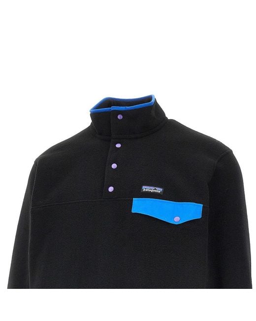 Pullover Snap-T di Patagonia in Black da Uomo
