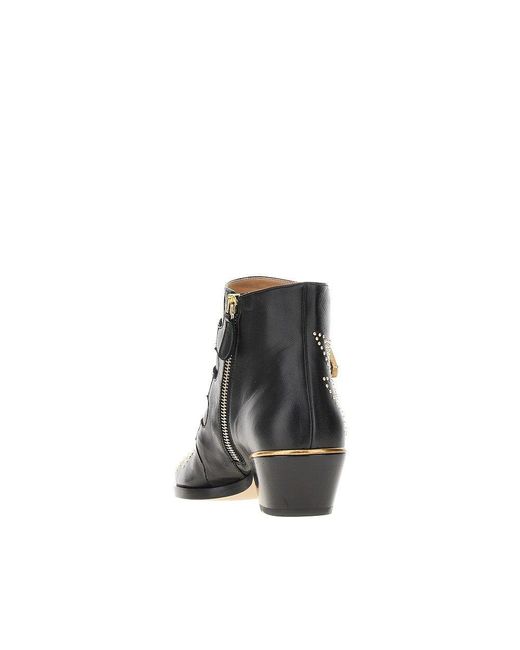 Chloé Brown 'Susan' Leather Ankle Boots