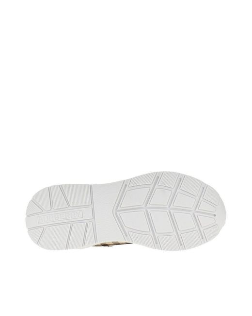 Burberry Natural Check Fabric Sneakers