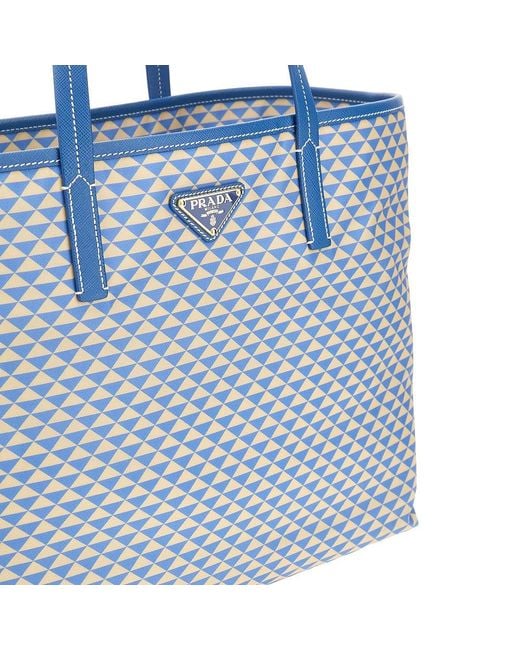 Prada Blue Re-Nylon Shopping Bag