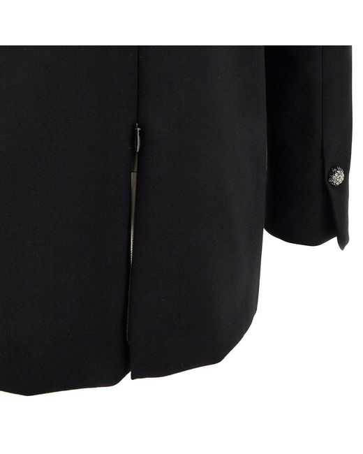 Giacca Doppiopetto Con Bottoni Gioiello Donna di Pinko in Black