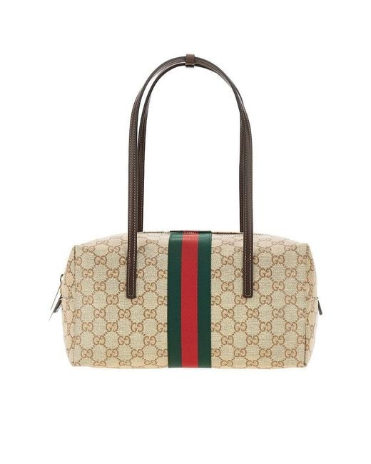 Gucci Natural Medium Melrose' Boston Bag