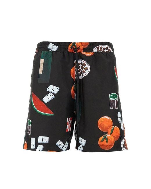 Carhartt Black 'Slater' Swim Shorts for men
