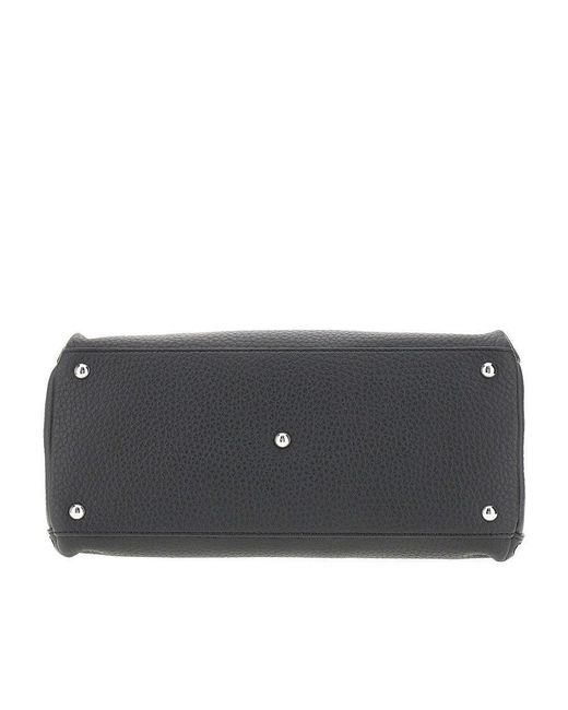 Zanellato Black Small Dotta' Leather Bag