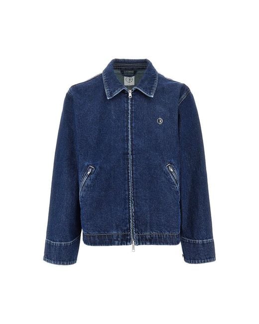 POLAR SKATE Blue 'Cliff' Denim Jacket for men