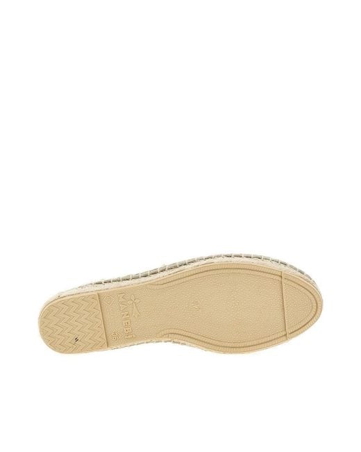 Manebí Natural Woven Raffia Espadrilles