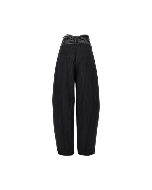 ANDAMANE Black Gabardine 'Astra' Pants