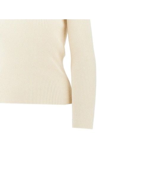 Lupetto A Costine 'Baby Fox' Donna di Maison Kitsuné in White
