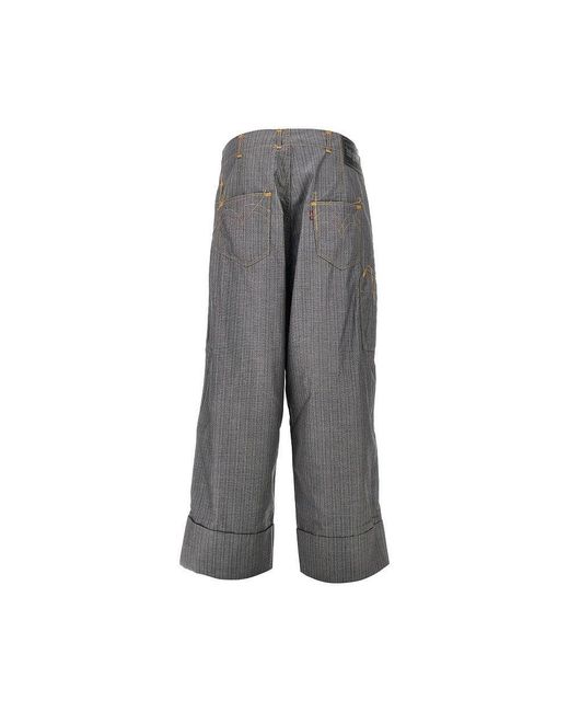 Junya Watanabe Gray X Levi's Pinstriped Pants for men
