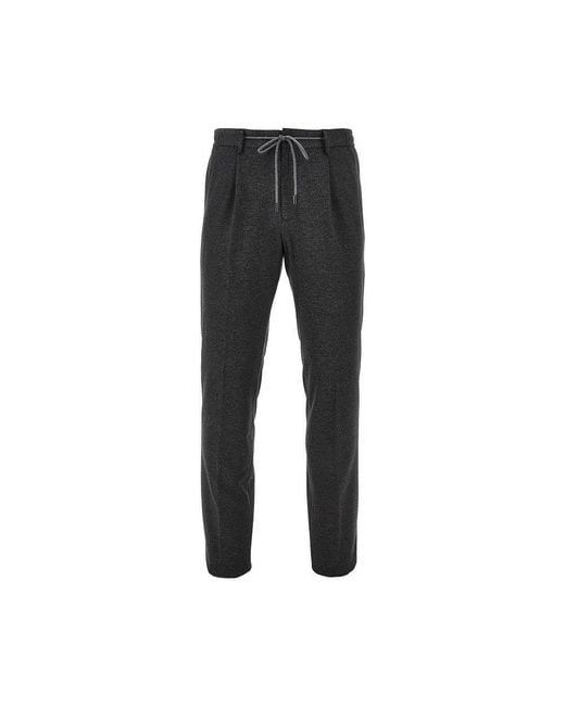 L.b.m. 1911 Black L. B.M. 1911 'Active Uniform' Slim Fit Pants for men