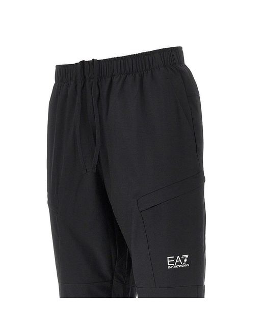 EA7 Black Ventus7 Pants for men