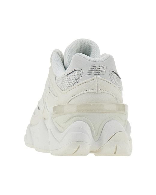 New Balance White 9060 Lace Sneakers Kids