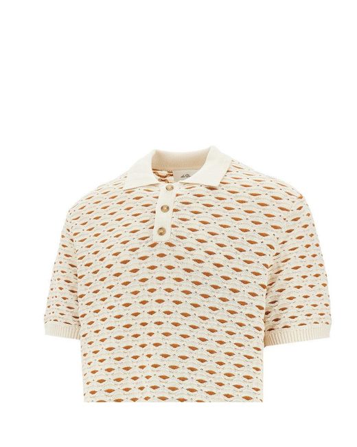 Les Deux Natural 'Esmay Shell' Knitted Polo for men