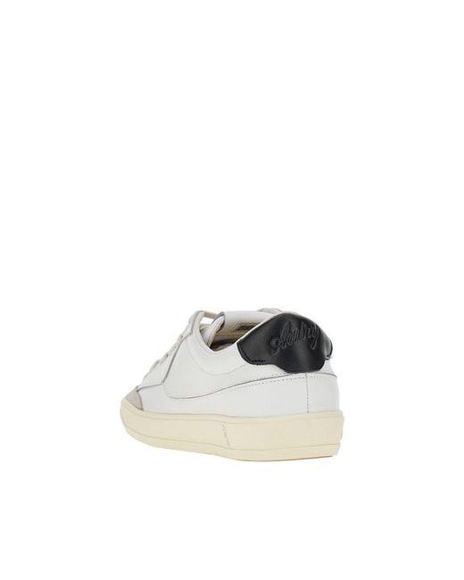Autry White Windscape Low Leather Sneakers for men