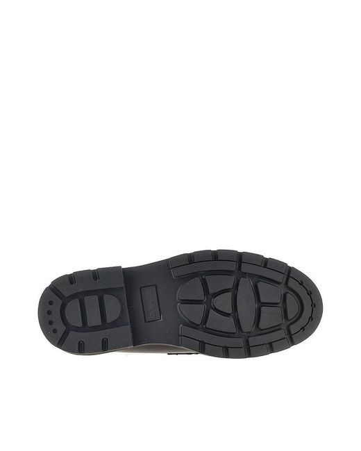 Bianco Black Leather Loafers With Tassels for men