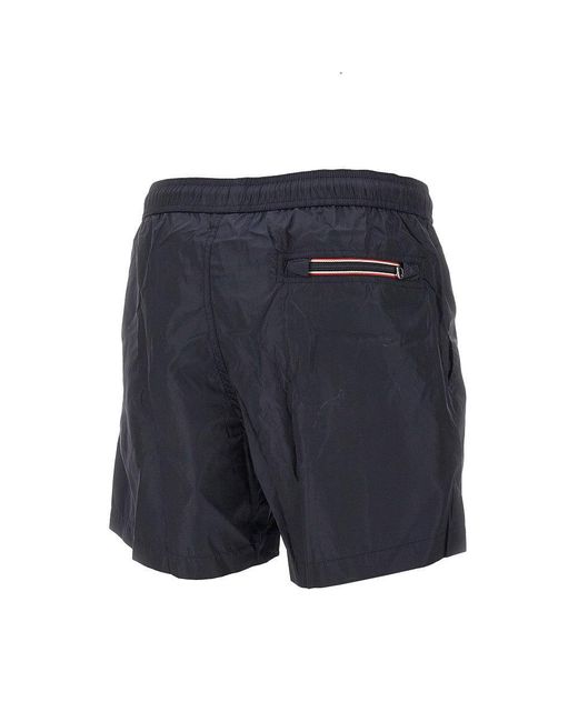 Bermuda Mare Con Patch Logo Uomo di Moncler in Blue da Uomo