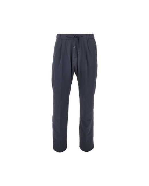 Herno Blue Light Nylon Stretch Pants for men