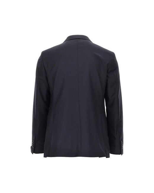 Tagliatore Blue Virgin Wool Two-Pieces Tailored Suit for men