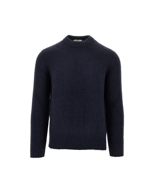 Piacenza 1733 Blue Silk And Cashmere Blend Sweater for men