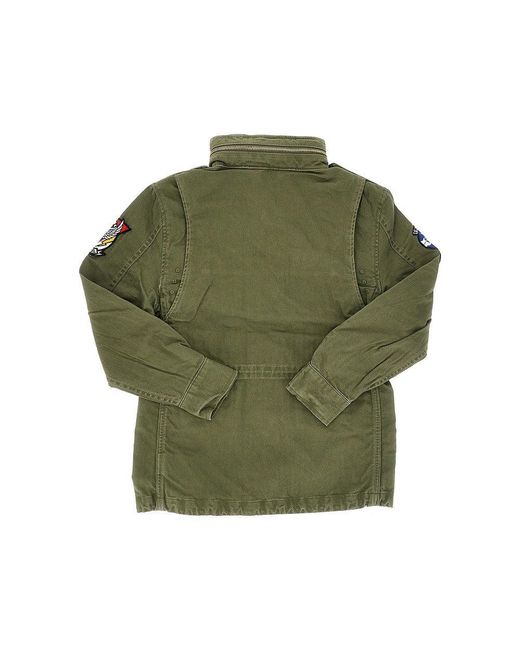 Ralph Lauren Green Cotton Military Jacket Kids