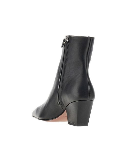 Paris Texas Black 'Jane' Leather Ankle Boots